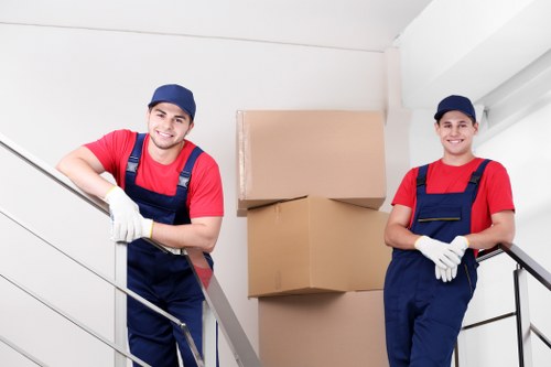 Organised office storage cabinets in a Balham workplace