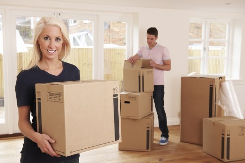 Packing and organising household items for house removals in Balham