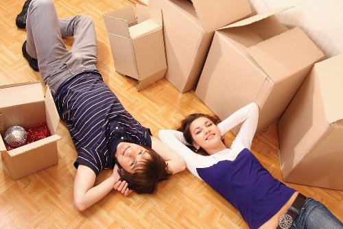 Organised furniture storage space in Balham with protected items