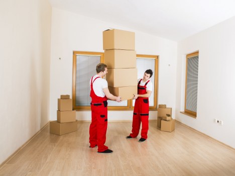 Professional movers handling commercial office furniture in Balham